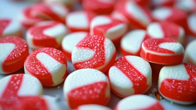 candy hearts background
