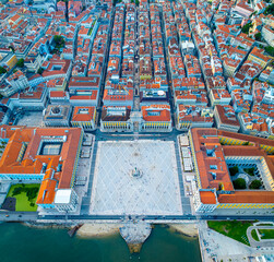 Praca do Comercio, a large, harbour-facing plaza in Portugal's capital, Lisbon