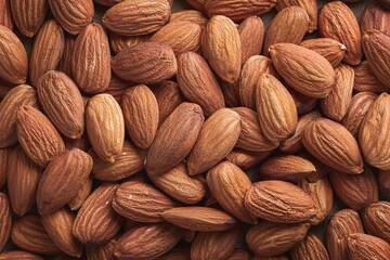 A pile of almonds concept background