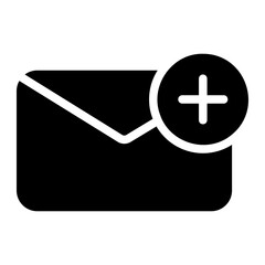 Fototapeta premium email glyph icon