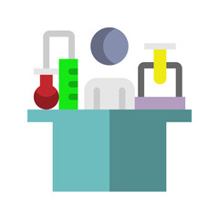 Laboratory icons. with flat style, suitable for education, business and science symbol logo illustration.
