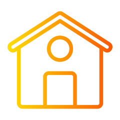house gradient icon