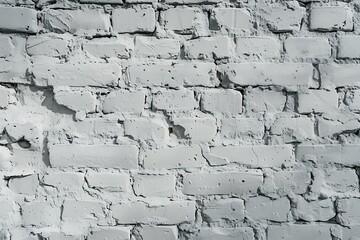 Fototapeta premium White brick wall texture. Abstract background for design.