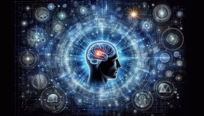 Obraz premium Forschung Mensch Ki