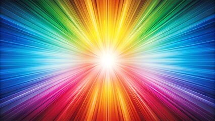 Obraz premium Abstract colorful burst of light, radiating energy and vibrant hues, creating a dynamic and captivating visual experience