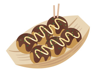たこ焼きのイラスト