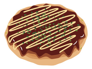 お好み焼きのイラスト