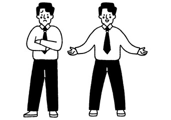 Man with arms folded and hands outstretched_2