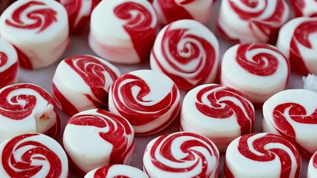 red and white candy