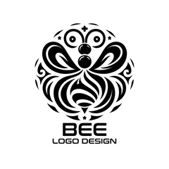 Bee Vector Logo Design