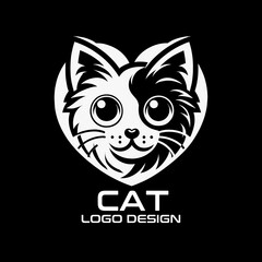 Cat Vector Logo Design