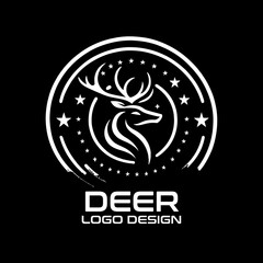 Obraz premium Deer Vector Logo Design