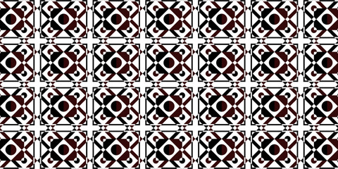 Luxury and elegant vector javanese batik seamless pattern template