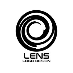 Lens Vector Logo Design