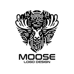 Moose Vector Logo Design