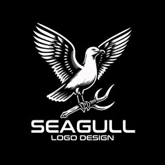 Seagull Vector Logo Design