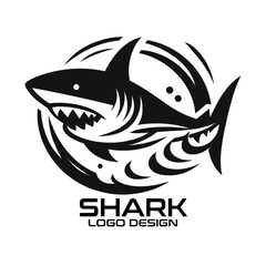 Shark Vector Logo Design