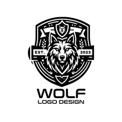 Obraz premium Wolf Vector Logo Design