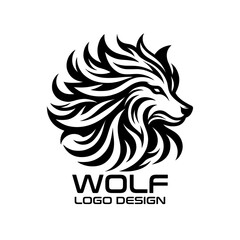 Fototapeta premium Wolf Vector Logo Design