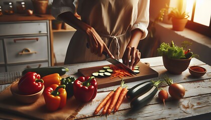 A culinary journey begins with fresh ingredients and vibrant colors.