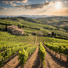 Naklejka premium Italian Vineyard