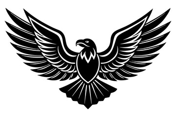 Obraz premium Eagle silhouette, American eagle icon vector 