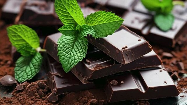 chocolate and mint