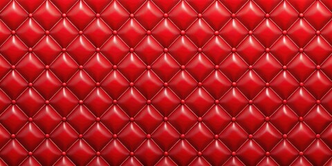 Red quilted latex pattern with a realistic perspective view , , realistic,red, quilted, latex, pattern, perspective, view