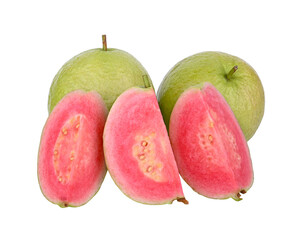 pink Guava fruit  isolated on transparent png