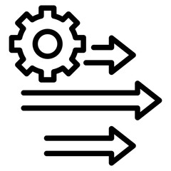 Gear setting vector icon