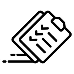Checklist clipboard vector icon