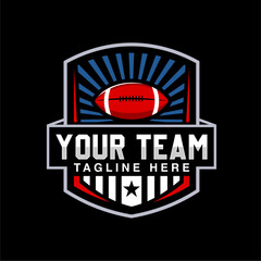 Rugby Vector , American Football Sport Logo Vector