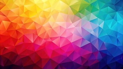 Obraz premium Colorful geometric background with abstract gradient triangular shapes, geometric, colorful, abstract, gradient, triangles