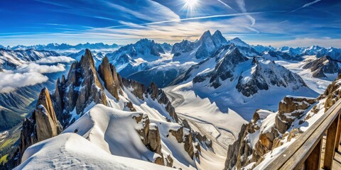 Breathtaking Panoramic View Alps Landscape