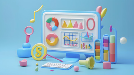 Usability Testing Icon Web Design 3D