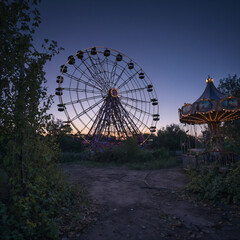 Fototapeta premium Abandoned Amusement Park