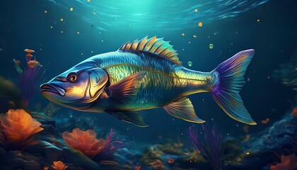 Fototapeta premium fish in aquarium