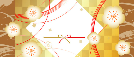 美しい和風柄　イラスト背景