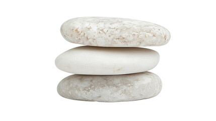 stones balanced in a zen formation on a transparent background