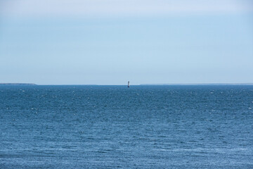 納沙布岬より望む　北方領土　貝殻島灯台