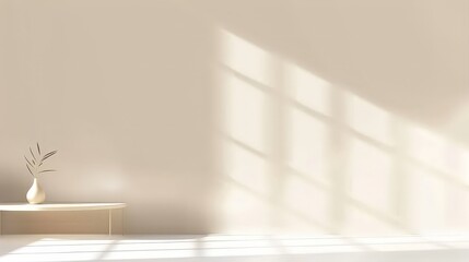 Fototapeta premium Minimalist Interior Design with Natural Light