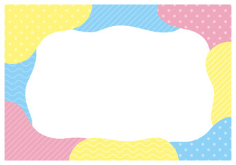 可愛い背景フレーム