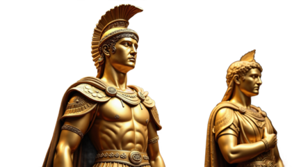 Stoic Statue, Roman And Greek Stoics And Stoicism Motivational And Inspirational Quotes, on Transparent Background PNG