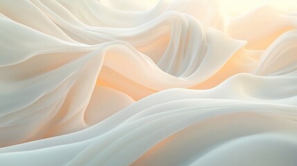 Obraz premium Soft Flowing Fabric in Gentle Light