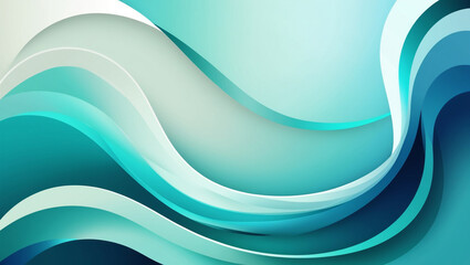 Abstract Background with Aqua and Blue Gradients