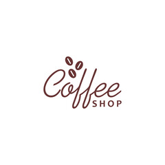 coffee shop vector logo design
