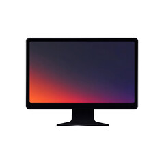 Fototapeta premium lcd tv monitor isolated on white background 
