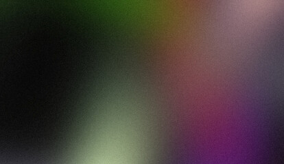 Abstract dark magenta orange green color grainy gradient texture backdrop design template, bright noisy color spots gradient texture grungy style, website header, banner, poster.
