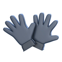 3d icon Fishing Gloves, 3d illustration, 3d element, 3d rendering.