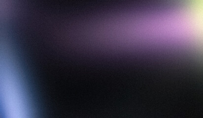 Abstract dark purple blue green color grainy gradient texture backdrop design template, bright noisy color spots gradient texture grungy style, website header, banner, poster.